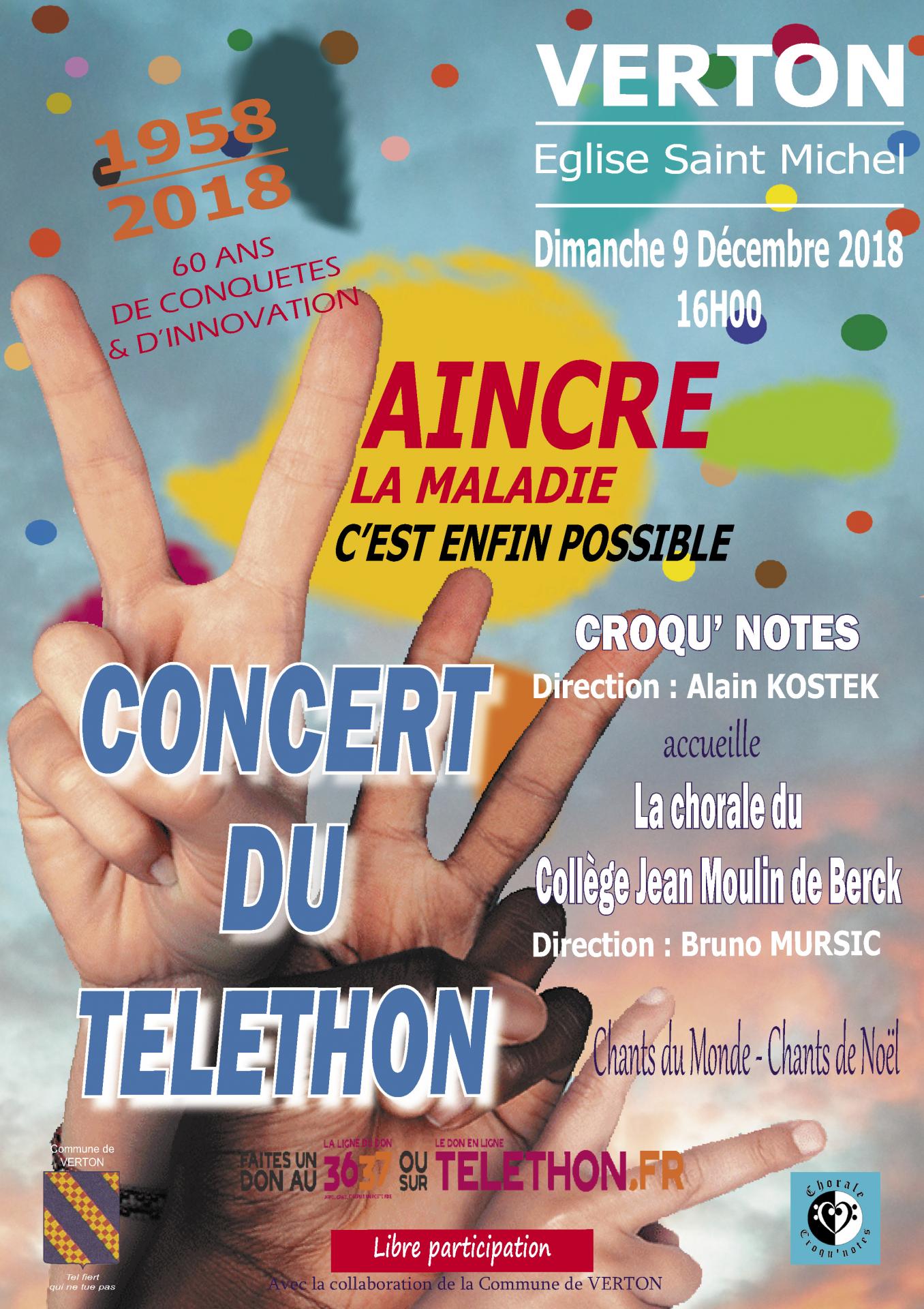 Aff concert du telethon 2018