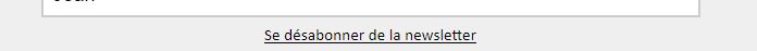 Desabonnement newsletter